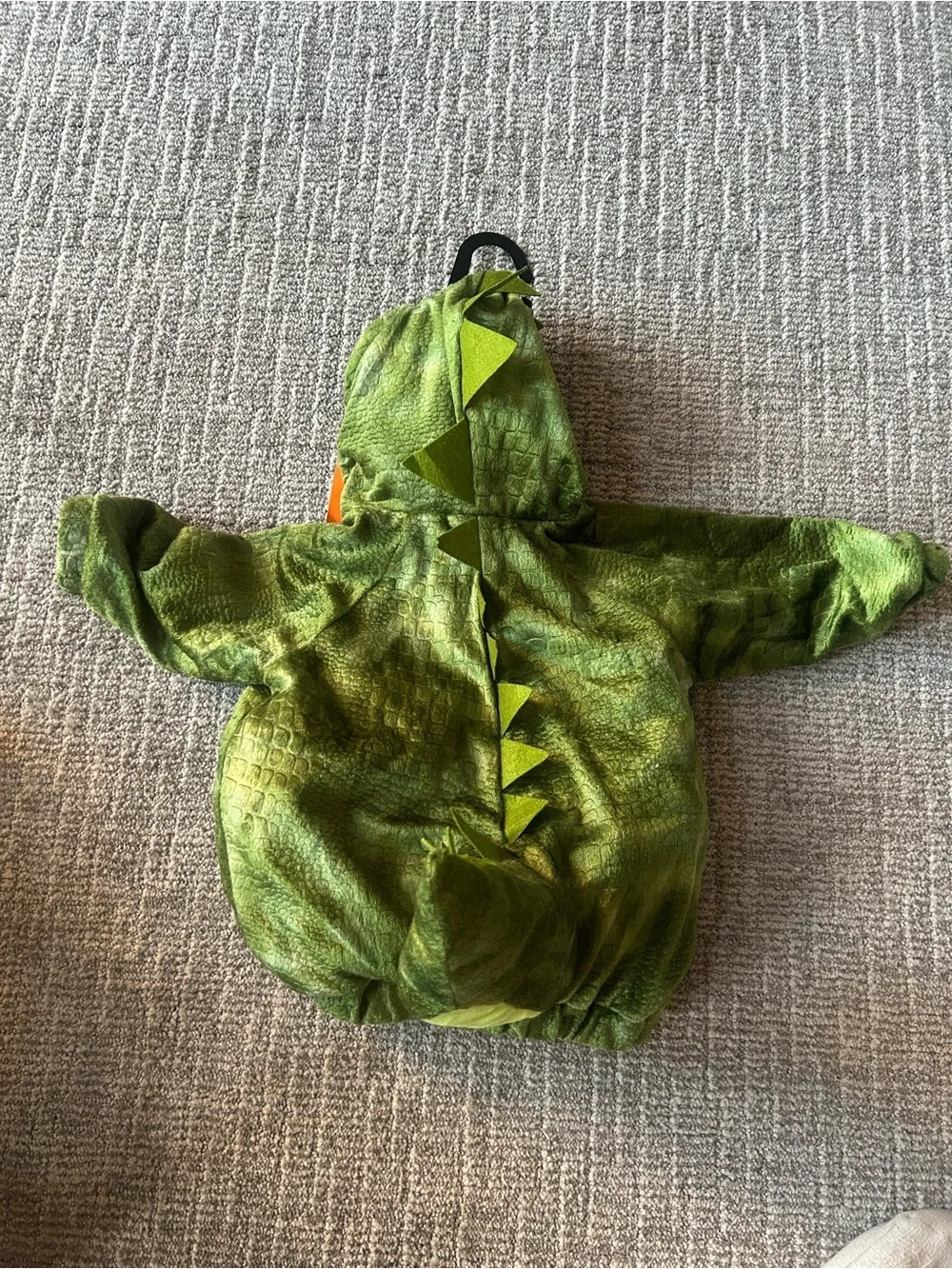Hyde & Eek Green Baby Dinosaur Costume - Plush Hooded One-Piece 12-18